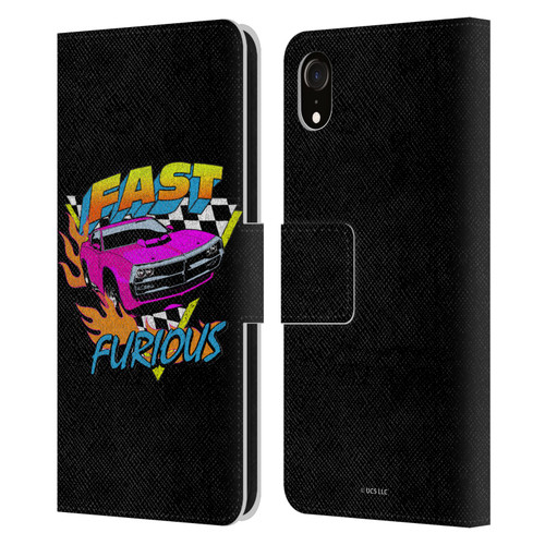 Fast & Furious Franchise Fast Fashion Car In Retro Style Leather Book Wallet Case Cover For Apple iPhone XR
