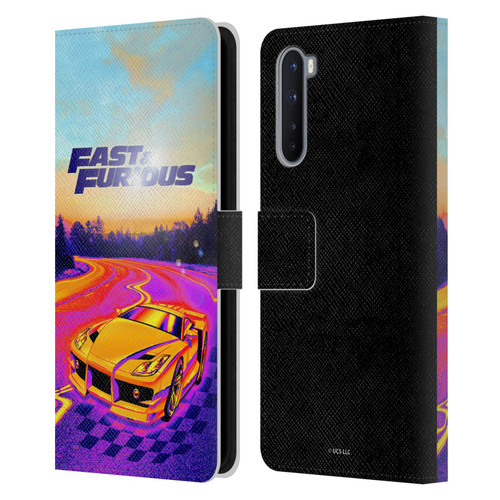 Fast & Furious Franchise Fast Fashion Colourful Car Leather Book Wallet Case Cover For OnePlus Nord 5G