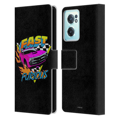 Fast & Furious Franchise Fast Fashion Car In Retro Style Leather Book Wallet Case Cover For OnePlus Nord CE 2 5G