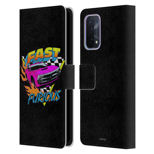 Fast & Furious Franchise Fast Fashion Car In Retro Style Leather Book Wallet Case Cover For OPPO A54 5G