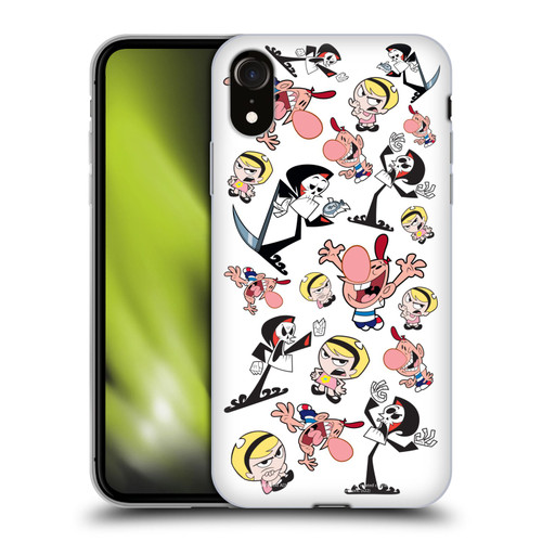 The Grim Adventures of Billy & Mandy Graphics Icons Soft Gel Case for Apple iPhone XR