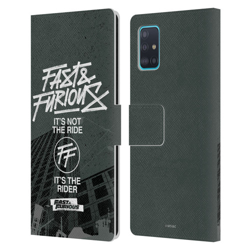 Fast & Furious Franchise Fast Fashion Street Style Logo Leather Book Wallet Case Cover For Samsung Galaxy A51 (2019)