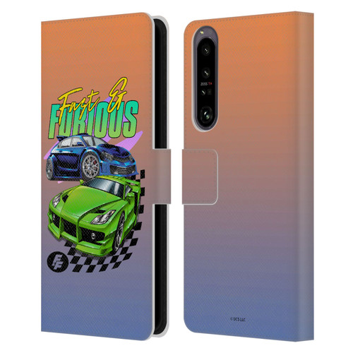 Fast & Furious Franchise Fast Fashion Cars Leather Book Wallet Case Cover For Sony Xperia 1 IV