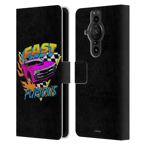 Fast & Furious Franchise Fast Fashion Car In Retro Style Leather Book Wallet Case Cover For Sony Xperia Pro-I