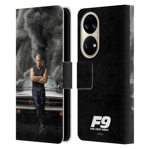 Fast & Furious Franchise Key Art F9 The Fast Saga Dom Leather Book Wallet Case Cover For Huawei P50