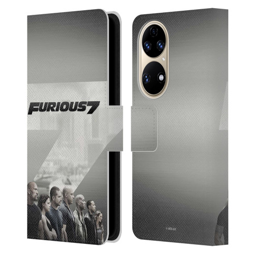 Fast & Furious Franchise Key Art Furious 7 Leather Book Wallet Case Cover For Huawei P50