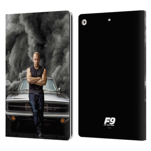 Fast & Furious Franchise Key Art F9 The Fast Saga Dom Leather Book Wallet Case Cover For Apple iPad 10.2 2019/2020/2021