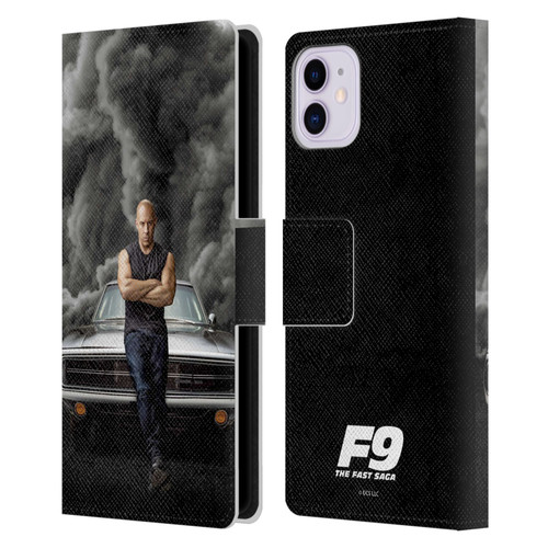 Fast & Furious Franchise Key Art F9 The Fast Saga Dom Leather Book Wallet Case Cover For Apple iPhone 11