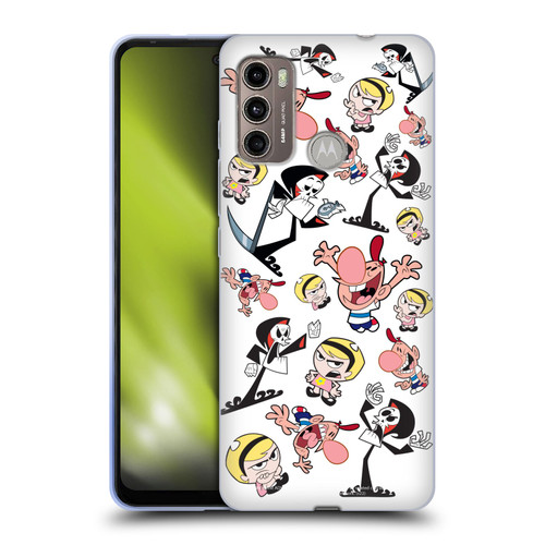 The Grim Adventures of Billy & Mandy Graphics Icons Soft Gel Case for Motorola Moto G60 / Moto G40 Fusion
