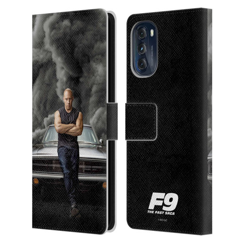 Fast & Furious Franchise Key Art F9 The Fast Saga Dom Leather Book Wallet Case Cover For Motorola Moto G (2022)