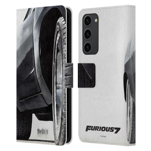 Fast & Furious Franchise Key Art Furious Tire Leather Book Wallet Case Cover For Samsung Galaxy S23+ 5G