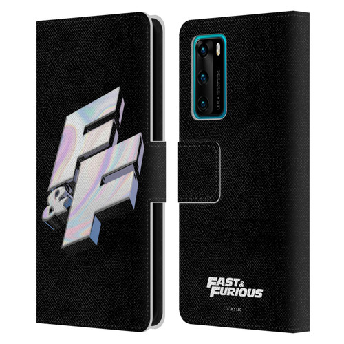 Fast & Furious Franchise Logo Art F&F 3D Leather Book Wallet Case Cover For Huawei P40 5G