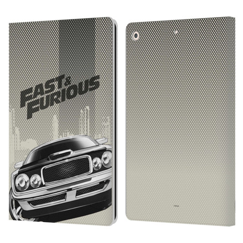 Fast & Furious Franchise Logo Art Halftone Car Leather Book Wallet Case Cover For Apple iPad 10.2 2019/2020/2021
