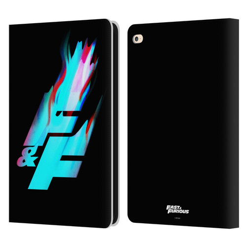 Fast & Furious Franchise Logo Art F&F Black Leather Book Wallet Case Cover For Apple iPad Air 2 (2014)