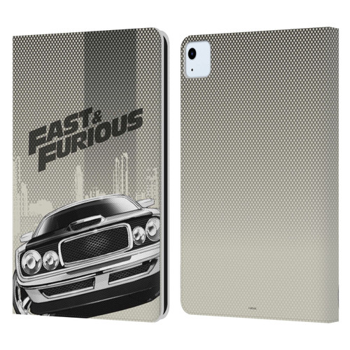 Fast & Furious Franchise Logo Art Halftone Car Leather Book Wallet Case Cover For Apple iPad Air 2020 / 2022