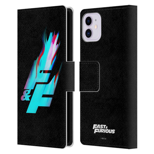 Fast & Furious Franchise Logo Art F&F Black Leather Book Wallet Case Cover For Apple iPhone 11