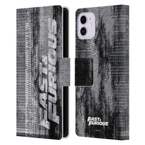 Fast & Furious Franchise Logo Art Tire Skid Marks Leather Book Wallet Case Cover For Apple iPhone 11