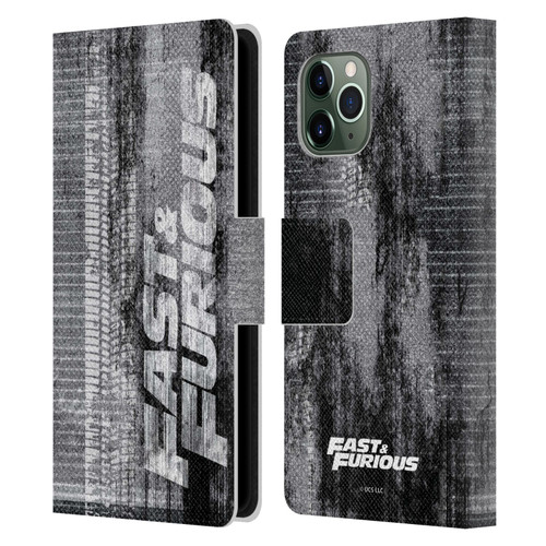 Fast & Furious Franchise Logo Art Tire Skid Marks Leather Book Wallet Case Cover For Apple iPhone 11 Pro