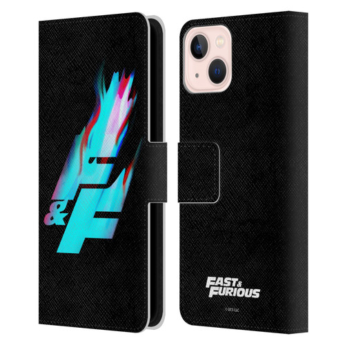 Fast & Furious Franchise Logo Art F&F Black Leather Book Wallet Case Cover For Apple iPhone 13