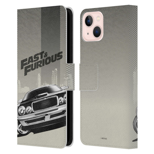 Fast & Furious Franchise Logo Art Halftone Car Leather Book Wallet Case Cover For Apple iPhone 13