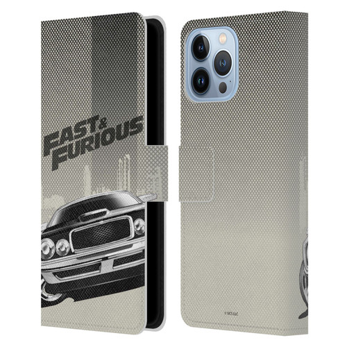Fast & Furious Franchise Logo Art Halftone Car Leather Book Wallet Case Cover For Apple iPhone 13 Pro Max