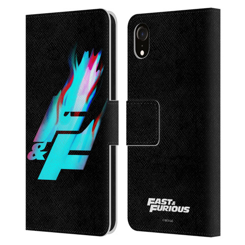 Fast & Furious Franchise Logo Art F&F Black Leather Book Wallet Case Cover For Apple iPhone XR