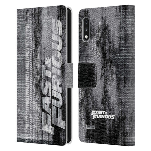 Fast & Furious Franchise Logo Art Tire Skid Marks Leather Book Wallet Case Cover For LG K22