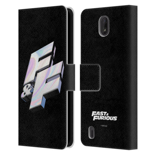 Fast & Furious Franchise Logo Art F&F 3D Leather Book Wallet Case Cover For Nokia C01 Plus/C1 2nd Edition
