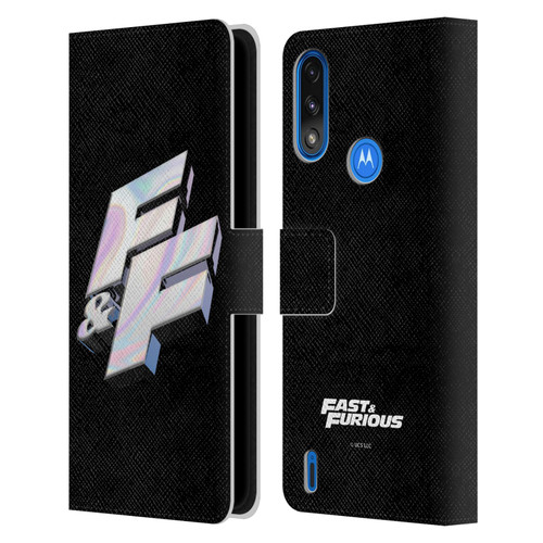 Fast & Furious Franchise Logo Art F&F 3D Leather Book Wallet Case Cover For Motorola Moto E7 Power / Moto E7i Power
