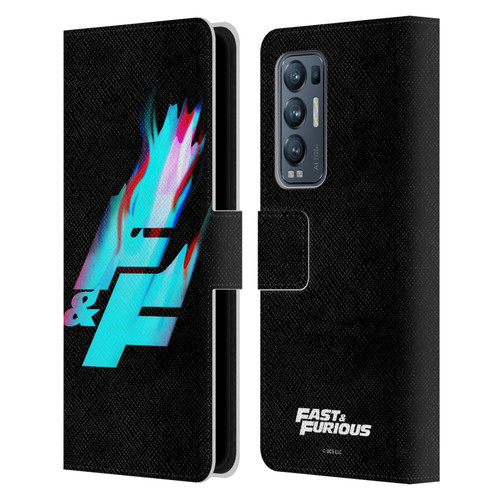Fast & Furious Franchise Logo Art F&F Black Leather Book Wallet Case Cover For OPPO Find X3 Neo / Reno5 Pro+ 5G