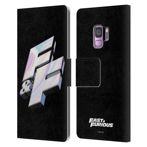 Fast & Furious Franchise Logo Art F&F 3D Leather Book Wallet Case Cover For Samsung Galaxy S9