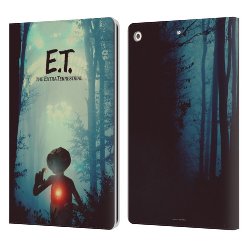 E.T. Graphics Forest Leather Book Wallet Case Cover For Apple iPad 10.2 2019/2020/2021