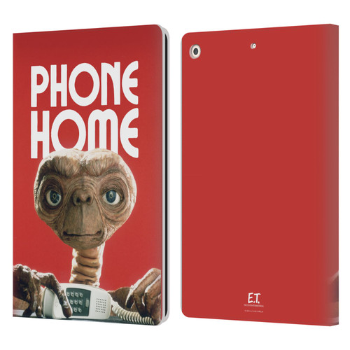 E.T. Graphics Phone Home Leather Book Wallet Case Cover For Apple iPad 10.2 2019/2020/2021