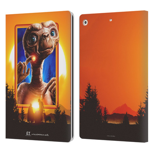 E.T. Graphics Sunset Leather Book Wallet Case Cover For Apple iPad 10.2 2019/2020/2021