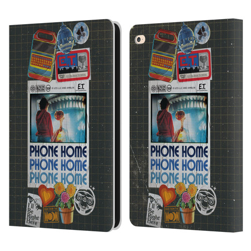 E.T. Graphics Phone Home Collage Leather Book Wallet Case Cover For Apple iPad Air 2 (2014)