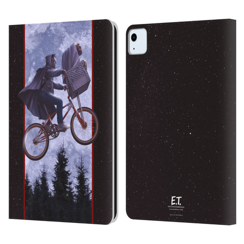 E.T. Graphics Night Bike Rides Leather Book Wallet Case Cover For Apple iPad Air 2020 / 2022