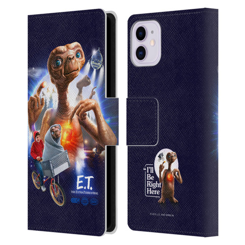 E.T. Graphics Key Art Leather Book Wallet Case Cover For Apple iPhone 11