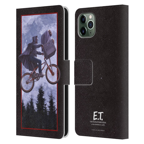 E.T. Graphics Night Bike Rides Leather Book Wallet Case Cover For Apple iPhone 11 Pro Max