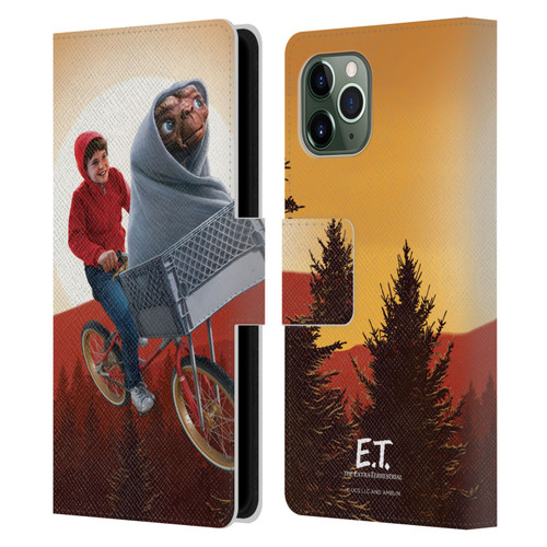 E.T. Graphics Elliot And E.T. Leather Book Wallet Case Cover For Apple iPhone 11 Pro