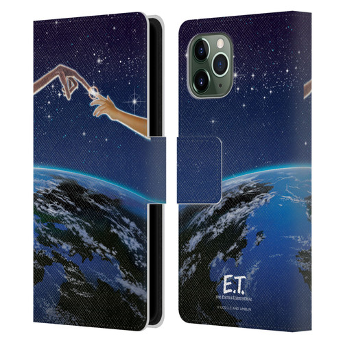 E.T. Graphics Touch Finger Leather Book Wallet Case Cover For Apple iPhone 11 Pro