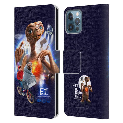 E.T. Graphics Key Art Leather Book Wallet Case Cover For Apple iPhone 12 / iPhone 12 Pro