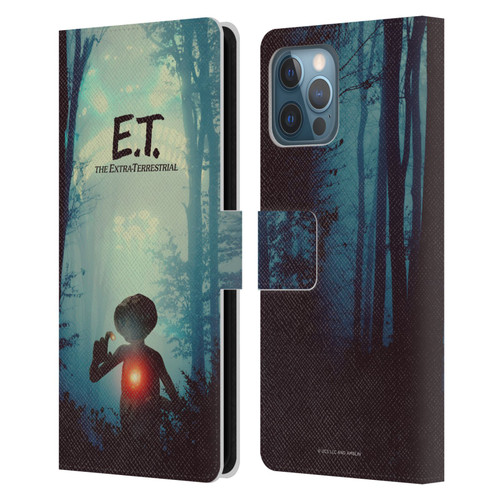 E.T. Graphics Forest Leather Book Wallet Case Cover For Apple iPhone 12 Pro Max