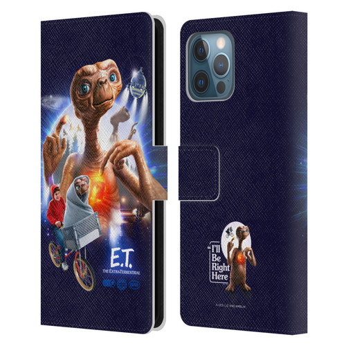 E.T. Graphics Key Art Leather Book Wallet Case Cover For Apple iPhone 12 Pro Max