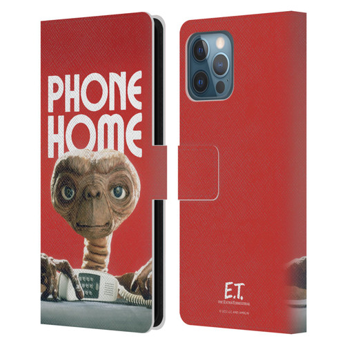 E.T. Graphics Phone Home Leather Book Wallet Case Cover For Apple iPhone 12 Pro Max