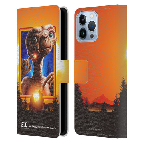 E.T. Graphics Sunset Leather Book Wallet Case Cover For Apple iPhone 13 Pro Max