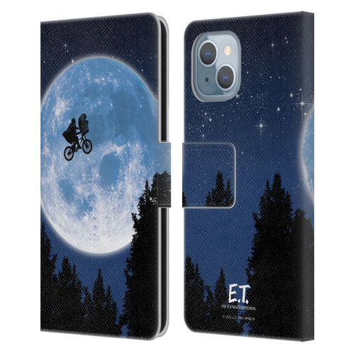 E.T. Graphics Poster Leather Book Wallet Case Cover For Apple iPhone 14