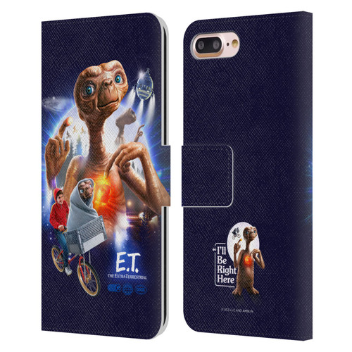 E.T. Graphics Key Art Leather Book Wallet Case Cover For Apple iPhone 7 Plus / iPhone 8 Plus