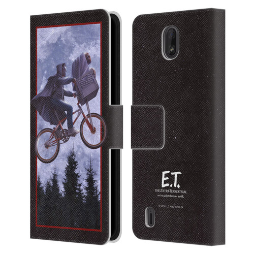 E.T. Graphics Night Bike Rides Leather Book Wallet Case Cover For Nokia C01 Plus/C1 2nd Edition
