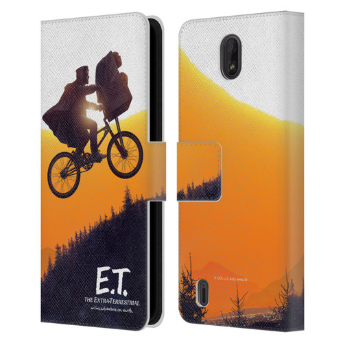 E.T. Graphics Riding Bike Sunset Leather Book Wallet Case Cover For Nokia C01 Plus/C1 2nd Edition