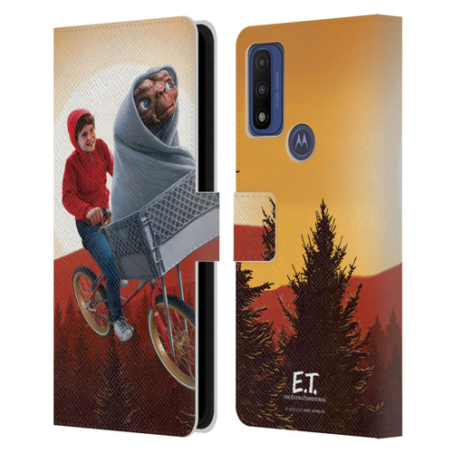 E.T. Graphics Elliot And E.T. Leather Book Wallet Case Cover For Motorola G Pure